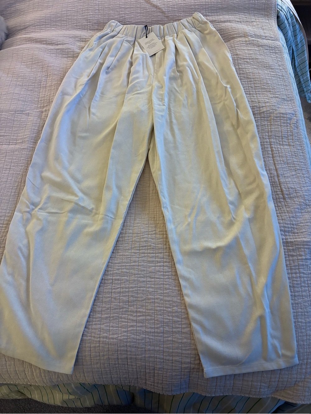 NWT Na Nin Lena Silk Canvas Pants in Cream Size XS - Picture 4 of 6